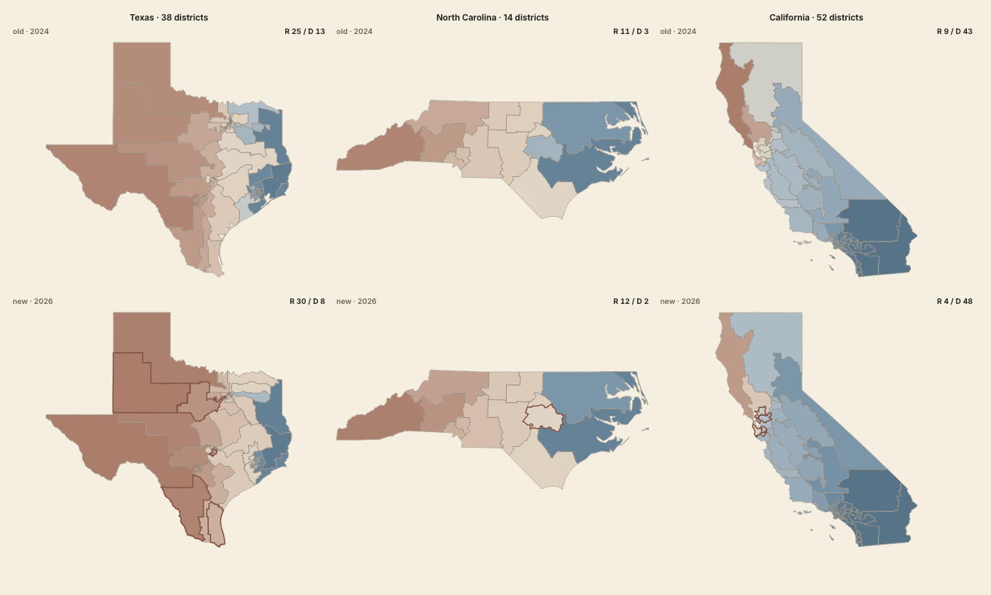 Seven Seats, Five Maps — visualization preview