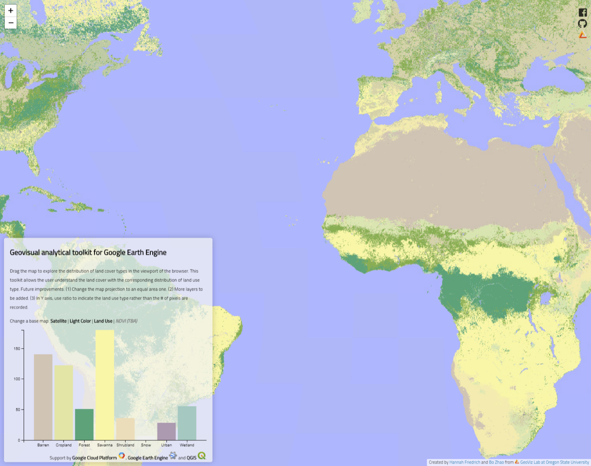 GEEViz: Google Earth Engine Geovisualization