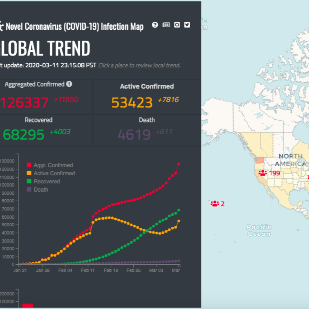 Novel Coronavirus Infection Map